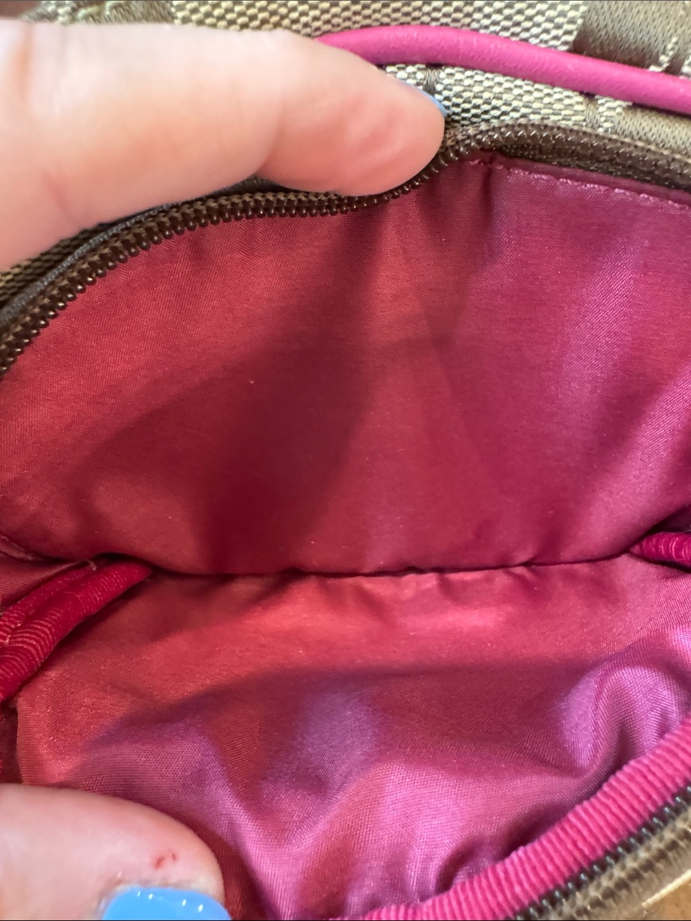 Coach Vintage Pink Suede and Signature Canvas Crossbody Bag - Picture 12 of 12